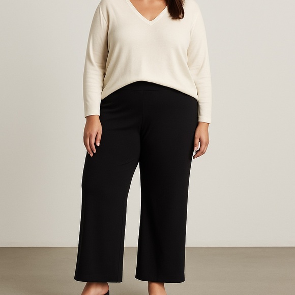 Eileen Fisher Pants - Eileen Fisher Classic Black Wide-Leg Pants
